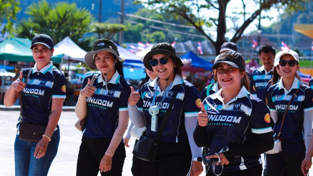 พิธีเปิดการแข่งขันฟุตบอล อบจ.กระบี่ คัพ ต้านภัยยาเสพติด ครั้งที่ 21
